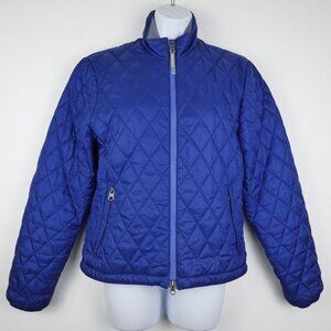 Marmot Jacket Blue Womens Small Primaloft Quilted Puffer Insulated Full Zip